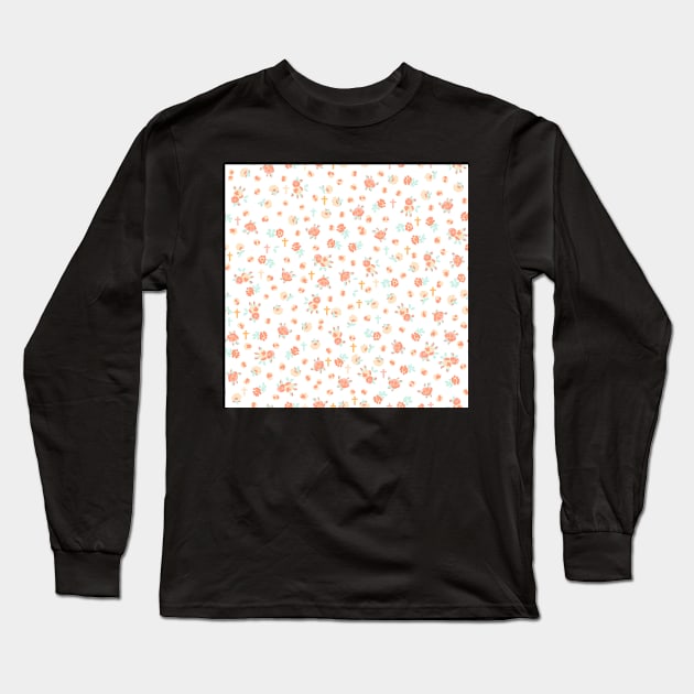 Tiny Crosses and Blossoms Long Sleeve T-Shirt by MSBoydston